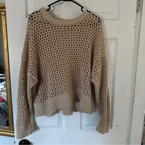 Large knit sweater